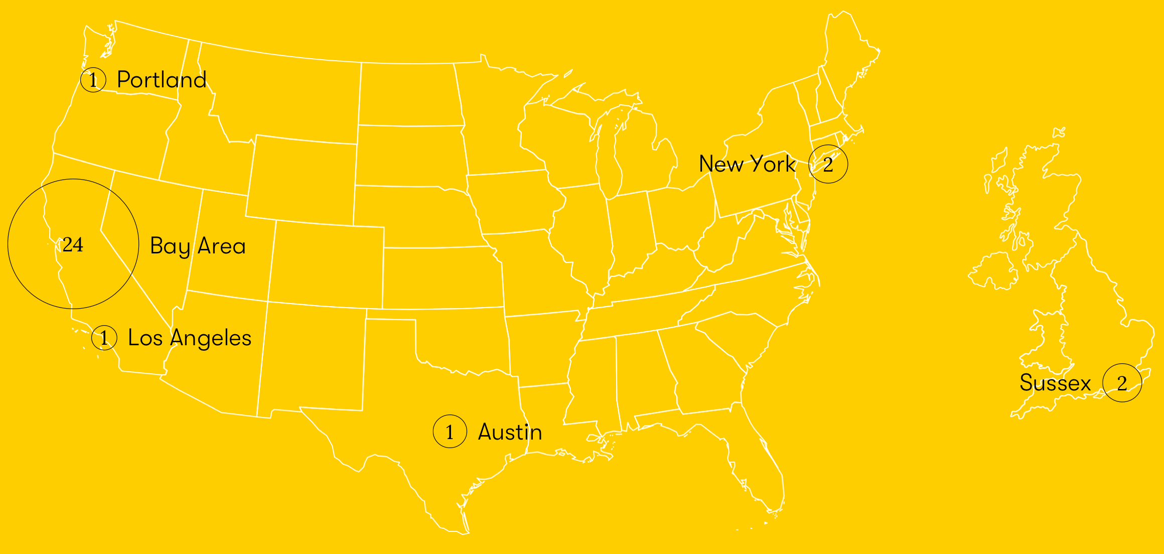 iron employee location map